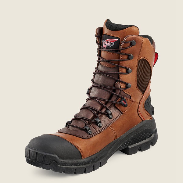 Bottes de Travail Red Wing - Crv™ - 8-Inch Waterproof Soft Toe - Marron/Noir - Homme 615BTGNME